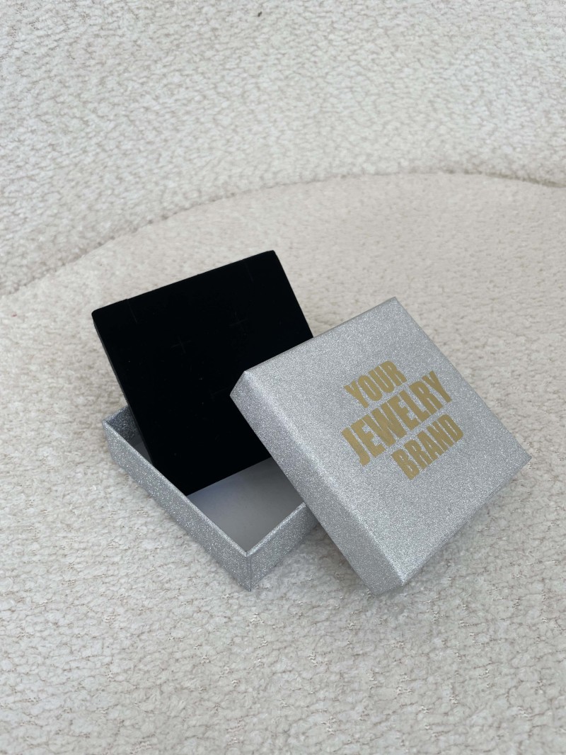 Juwelendoosje - Zilver glitter
