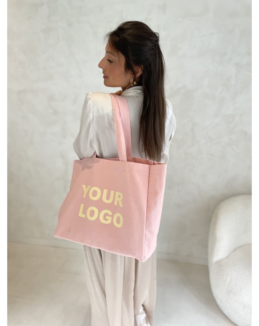 DRAAGTAS "NANCY" - ROZE (43x15x36cm)