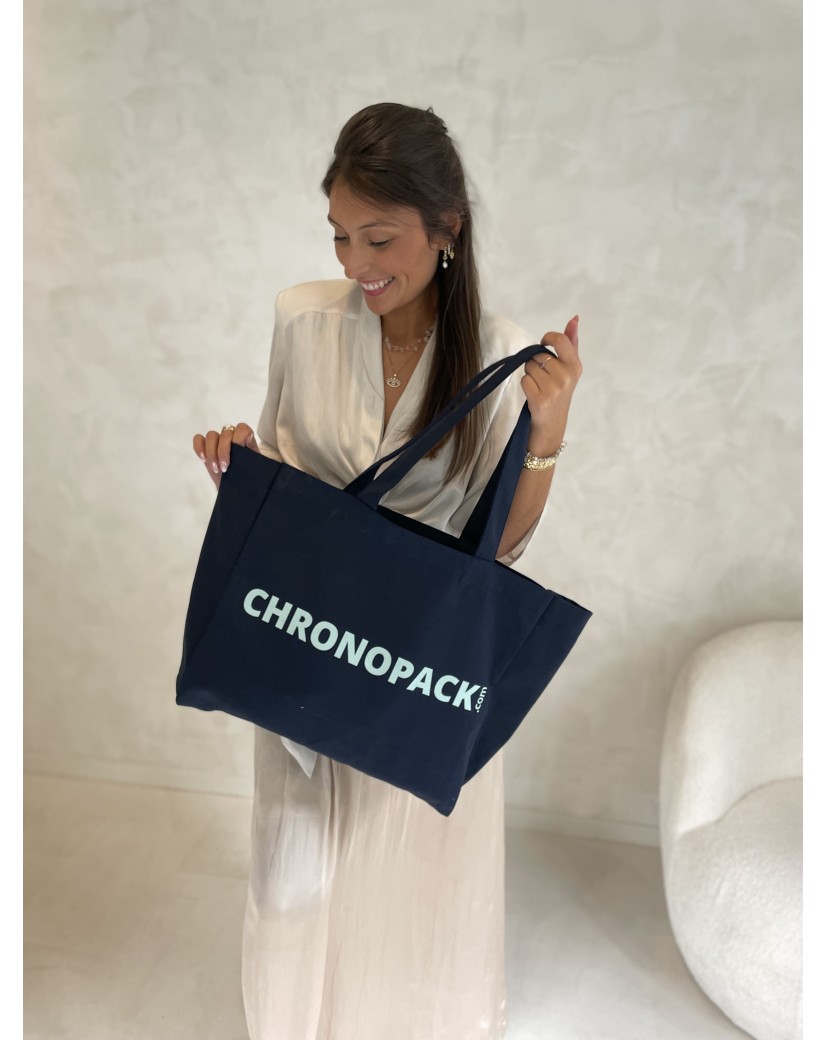 DRAAGTAS "NANCY" - NAVY (43x15x36CM)
