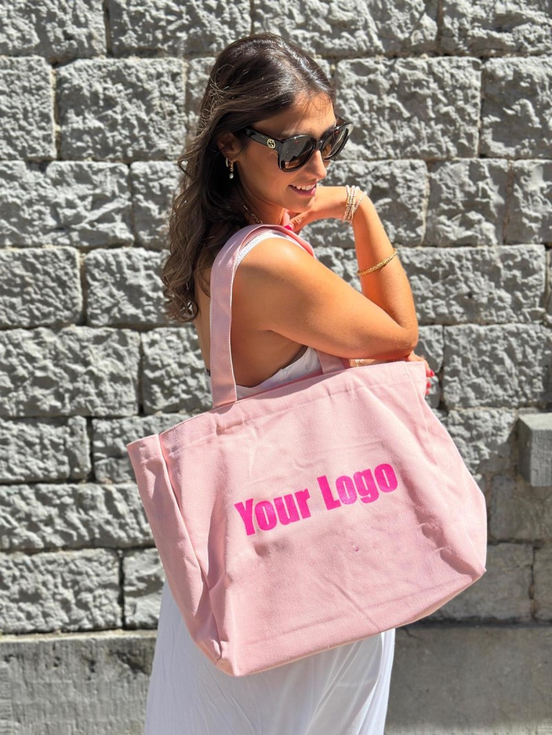 DRAAGTAS "NANCY" - ROZE (43x15x36cm)