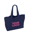 COTTON BAG "NANCY" – NAVY (43x15x36cm)