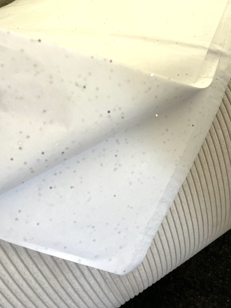 Papier de soie - Blanc Pailleté l Meilleur qualité & prix du marché