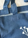 COTTON BAG “NANCY” – DARK JEANS 💙 (43x15x36 cm)