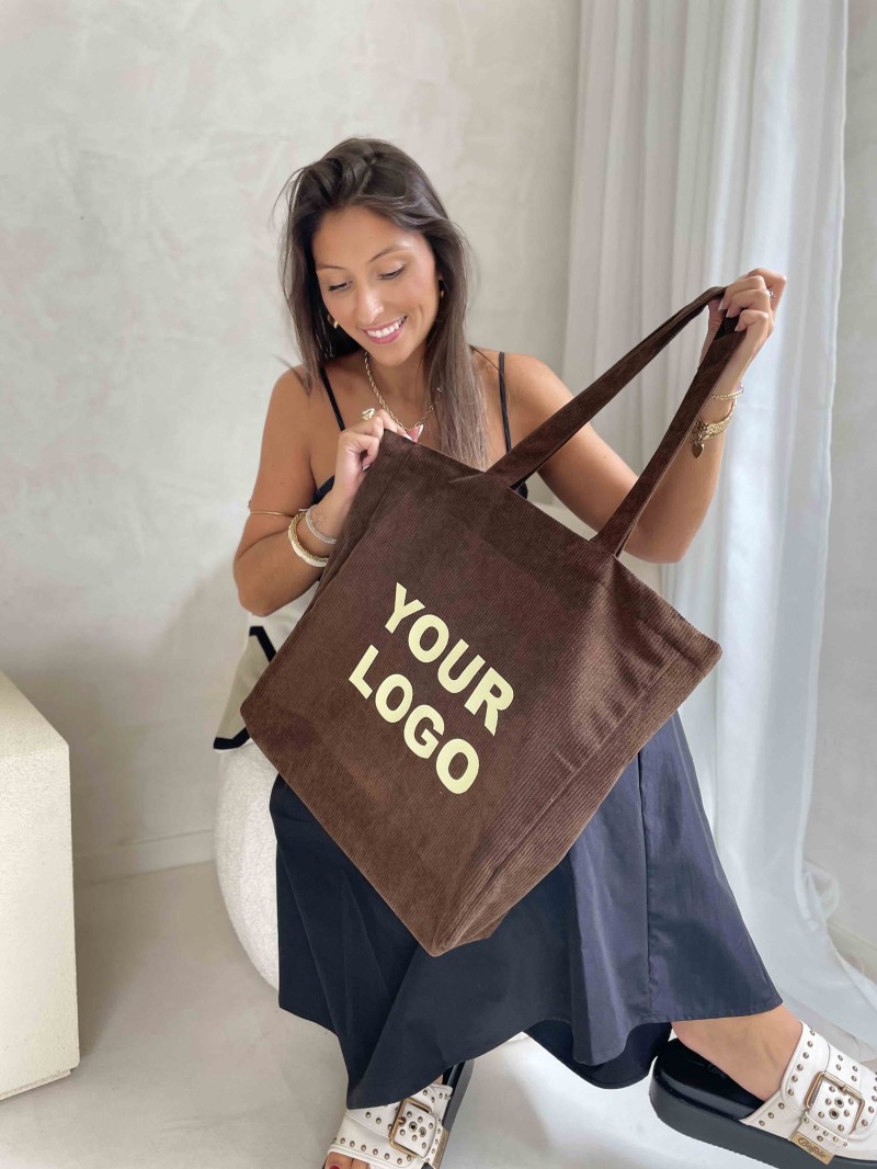OXFORD-TASCHE – BRAUNER CORD (41,5 x 10 x 39 cm)