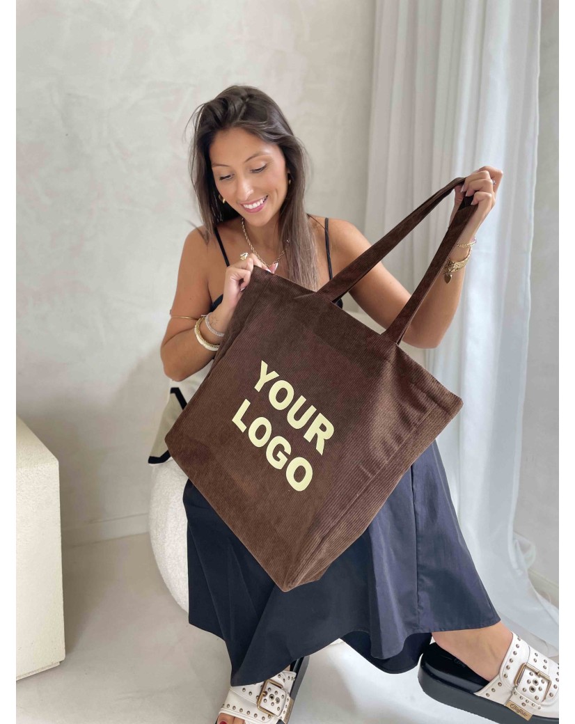OXFORD-TASCHE – BRAUNER CORD (41,5 x 10 x 39 cm)