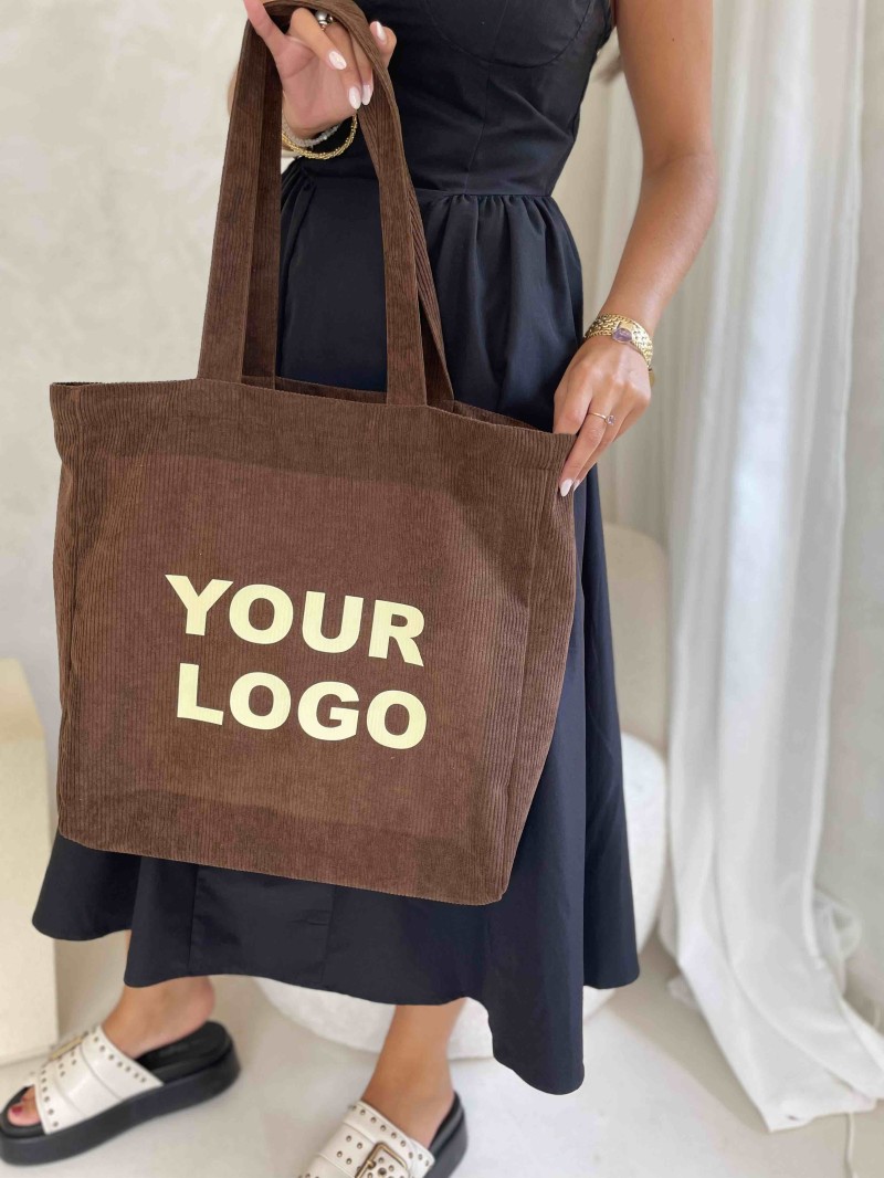 OXFORD-TASCHE – BRAUNER CORD (41,5 x 10 x 39 cm)