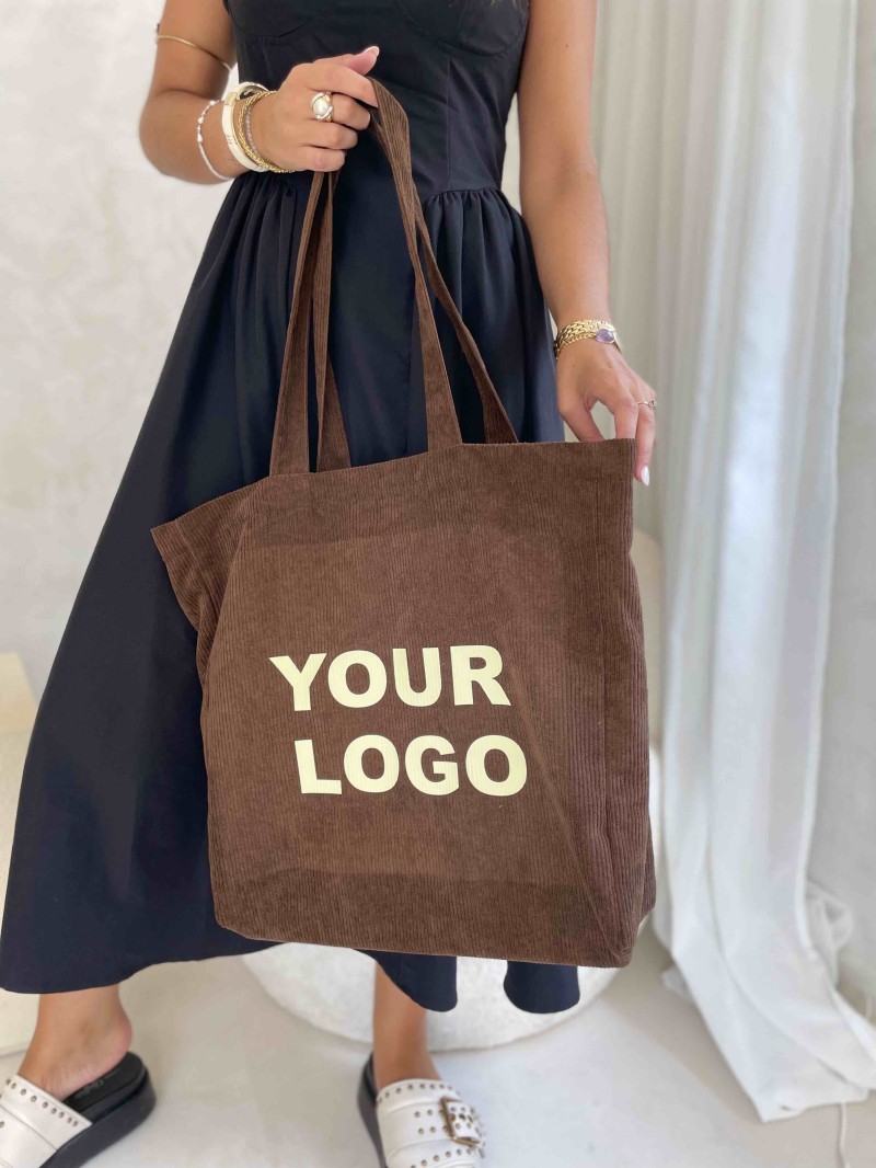 OXFORD-TASCHE – BRAUNER CORD (41,5 x 10 x 39 cm)