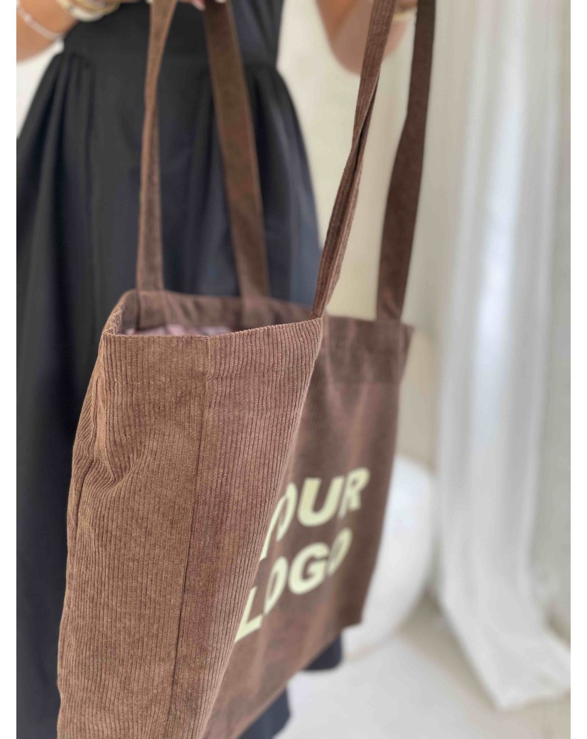 OXFORD-TASCHE – BRAUNER CORD (41,5 x 10 x 39 cm)