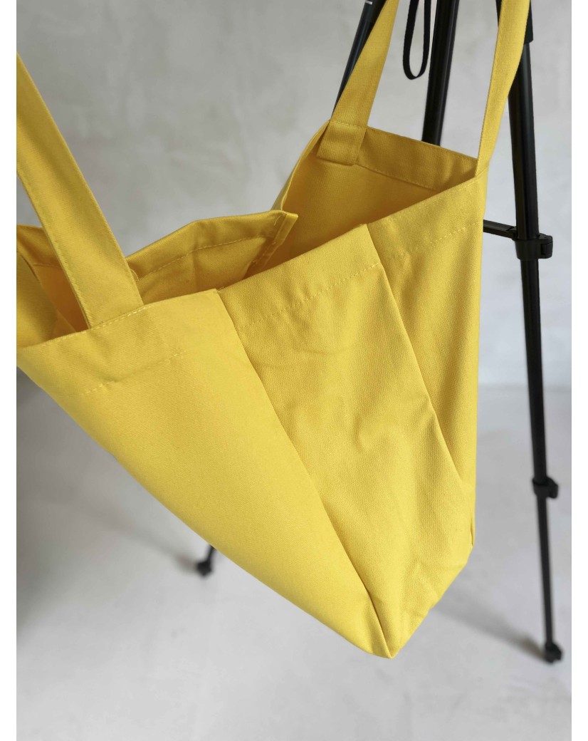 DRAAGTAS "NANCY" - GEEL (43x15x36cm)
