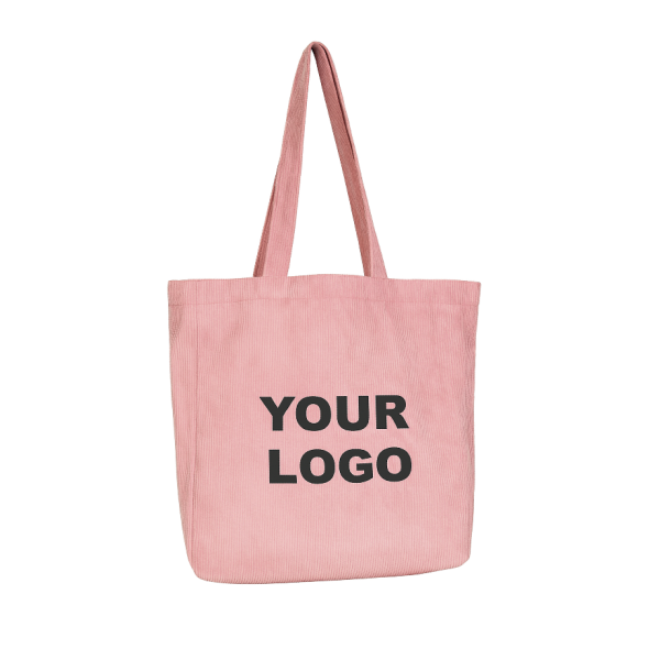 OXFORD-TASCHE – ROSAFARBENER CORD (41,5 x 10 x 39 cm)