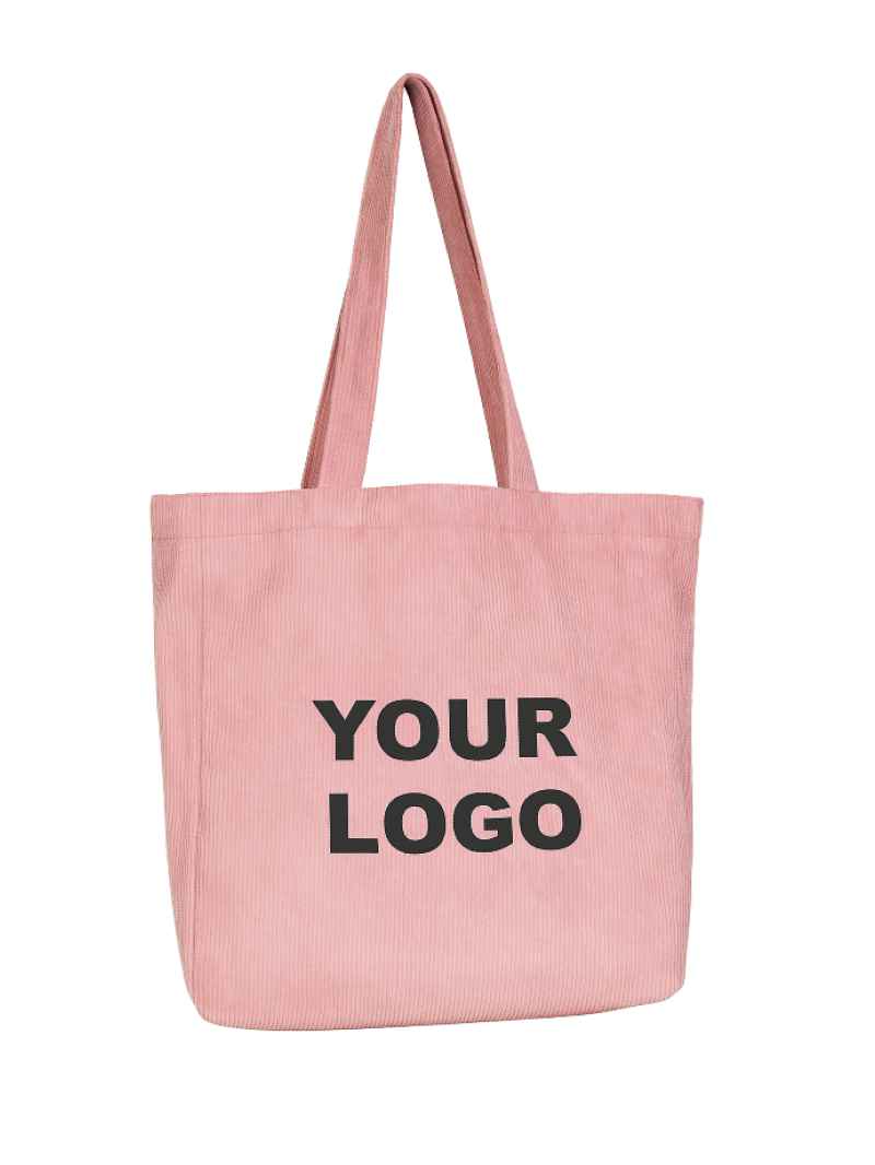 OXFORD-TASCHE – ROSAFARBENER CORD (41,5 x 10 x 39 cm)
