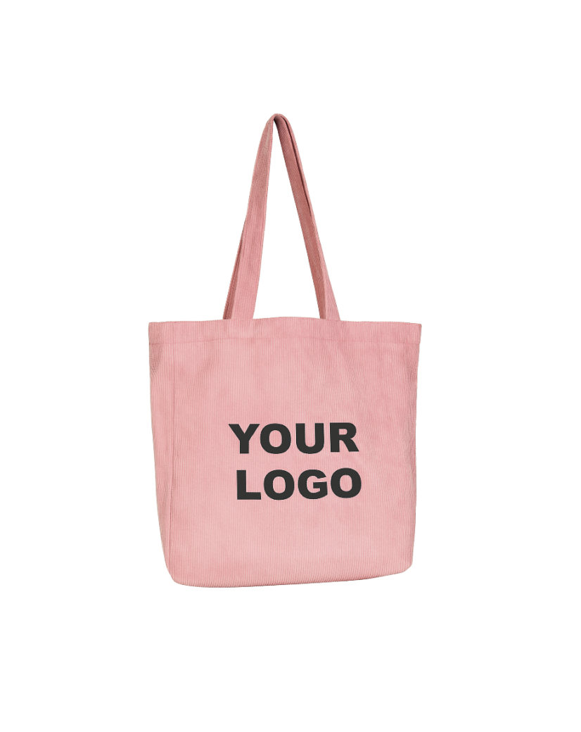 OXFORD-TASCHE – ROSAFARBENER CORD (41,5 x 10 x 39 cm)