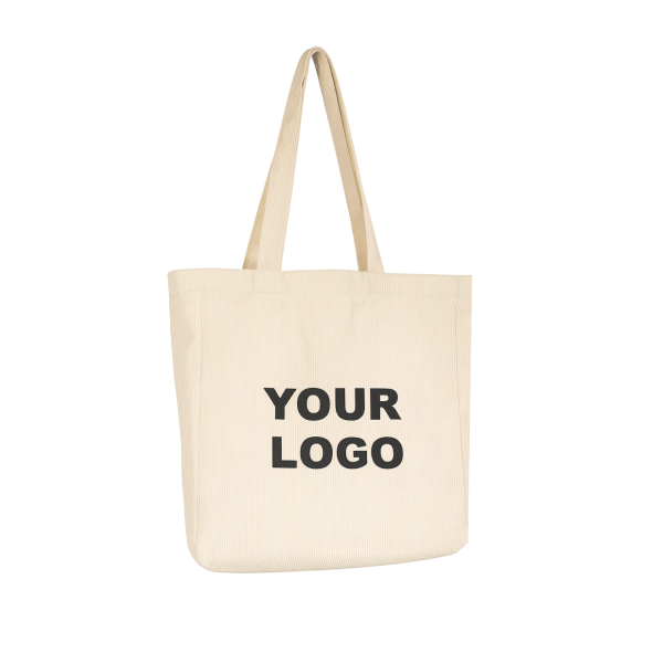 OXFORD-TASCHE – BEIGEFARBENER CORD (41,5 x 10 x 39 cm)
