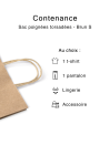 Twisted handle bag - Brown Kraft