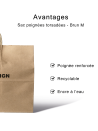 Twisted handle bag - Brown Kraft
