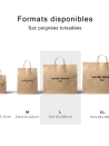Sac poignées torsadées - Kraft brun