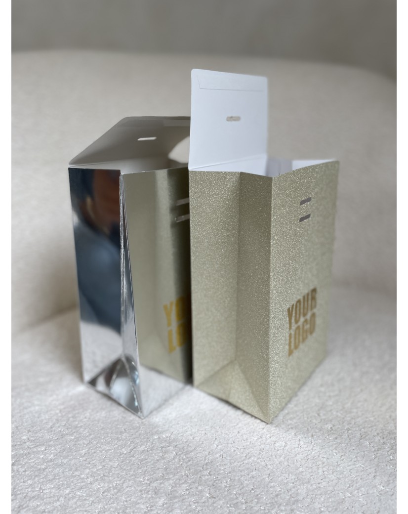 PRESTIGE-ZAK – Glitter Goud S (12x8x20cm)