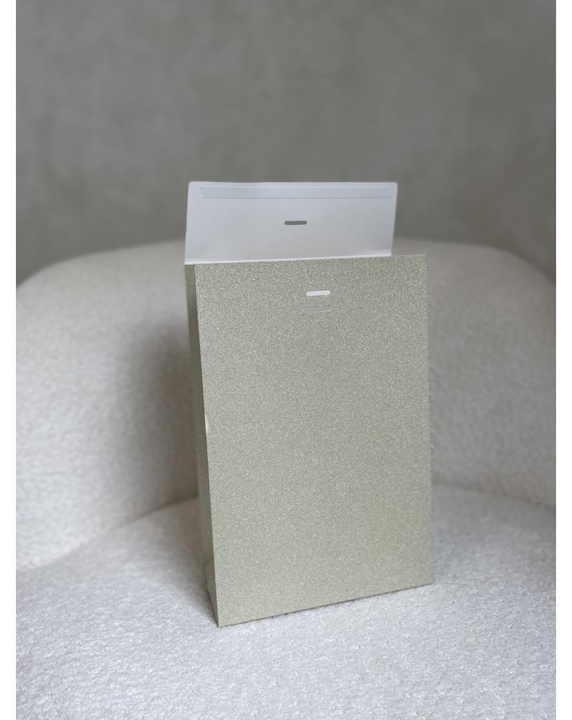 PRESTIGE-ZAK – Glitter Goud M (20x10x30cm)