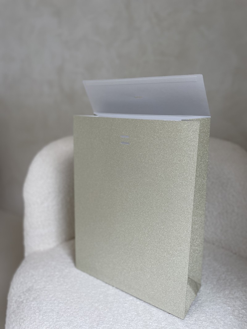 PRESTIGE-ZAK – Glitter Goud L (30x12x40cm)