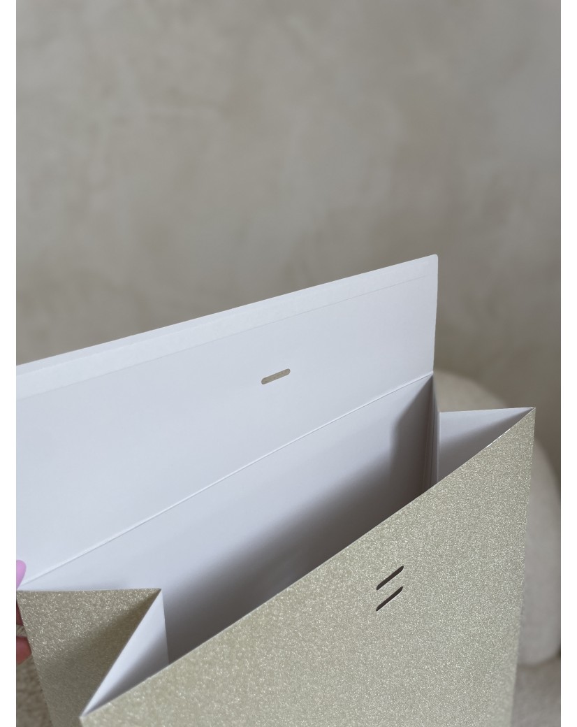 PRESTIGE-ZAK – Glitter Goud L (30x12x40cm)
