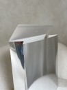 PRESTIGE-TASCHE SILBER SPIEGEL – L (30x12x40 cm)