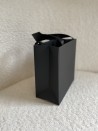 Sac papier Luxe Noir Express - poignées noires - XS (16x8x16cm)