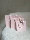 BOLSA DE PAPEL LUJO ROSA – ASAS ROSAS – XS (16x8x16 cm)