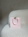 BOLSA DE PAPEL LUJO ROSA – ASAS ROSAS – XS (16x8x16 cm)
