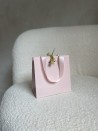 Sac papier Luxe Rose Express - poignées roses - XS (16x8x16cm)