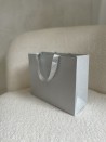 Sac papier Luxe Silver pailleté Express - S (25x10x20cm)