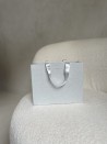 LUXURY PAPER BAG SILVER GLITTER – S (25x10x20 cm)
