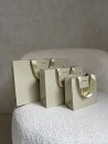 LUXURY PAPER BAG GOLD GLITTER – S (25x10x20 cm)
