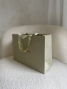 LUXURY PAPER BAG GOLD GLITTER – M (35x12x25 cm)