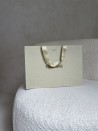 LUXUSPAPIERTASCHE GOLD GLITZER – M (35x12x25 cm)
