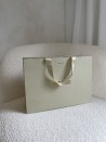 LUXURY PAPER BAG GOLD GLITTER – M (35x12x25 cm)