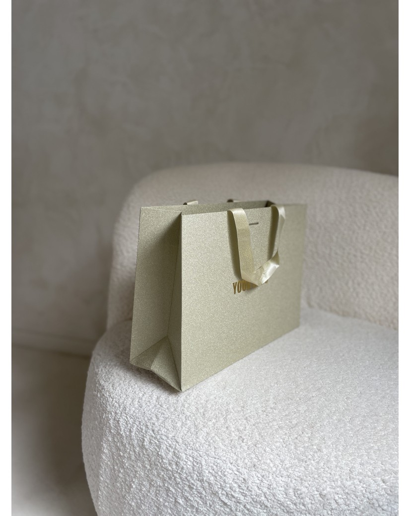 copy of Bolsas de papel de lujo - Blanco XS - Asas de cinta