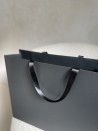 Sac papier Luxe Noir Express - poignées noires - L (45x14x35cm)