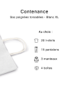 Tasche mit gedrehten Griffen - Kraft braun