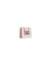 LUXURY PAPER BAG PINK – PINK HANDLES – XS (16x8x16 cm)