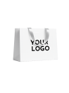 White Luxury Paper Bag – white handles – L (45 x 14 x 35 cm)