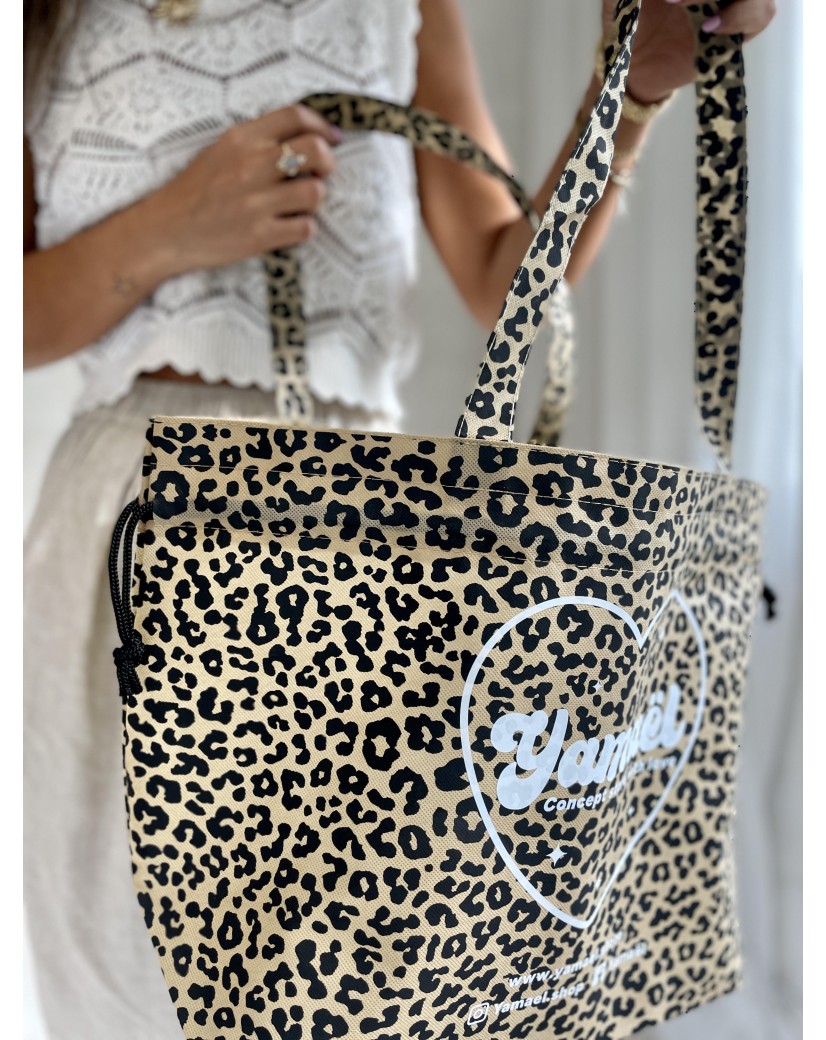 BOLSA NICE estampado leopardo – L (58 x 24 x 35 cm)