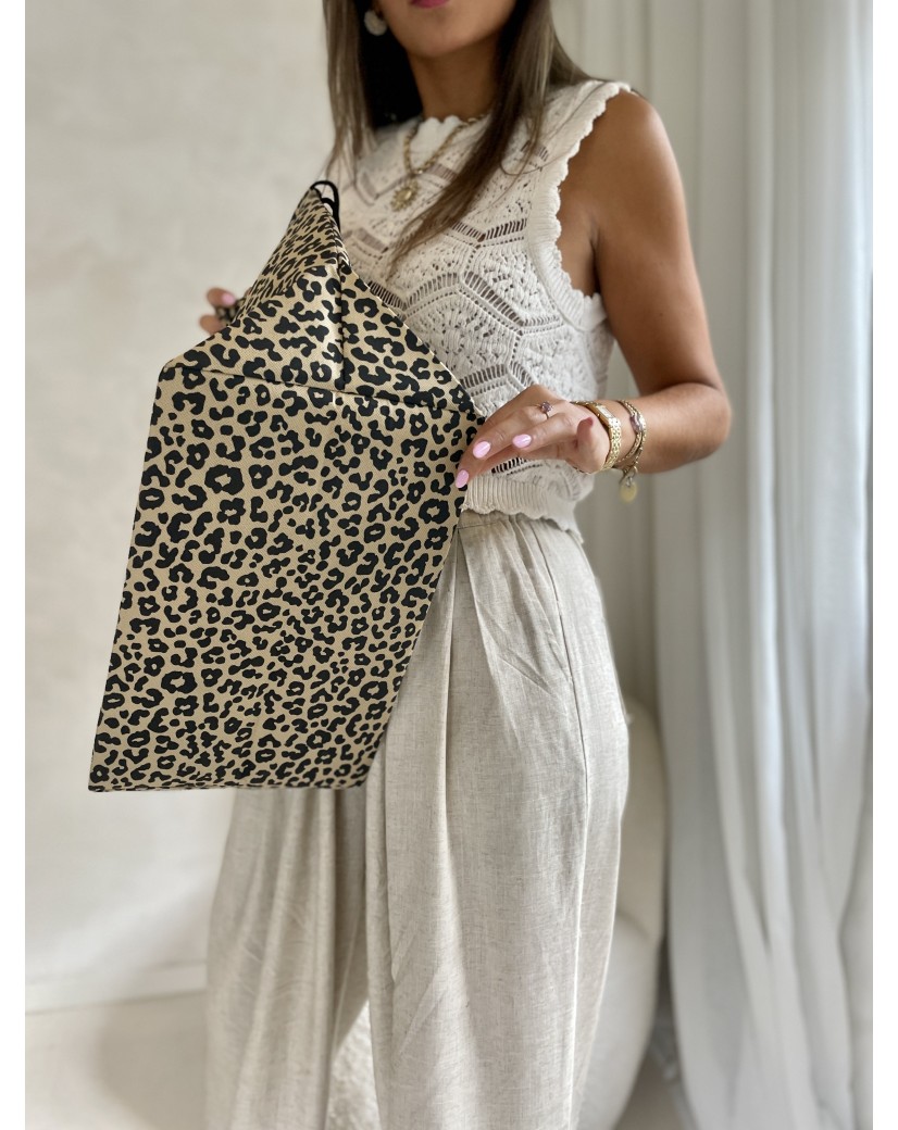 SAC NICE Léopard - L (58x24x35cm)
