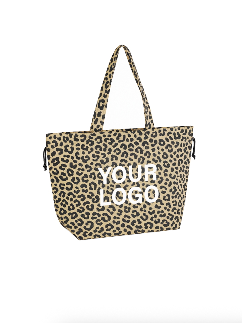 TASCHE NICE Leopardenmuster – L (58 x 24 x 35 cm)