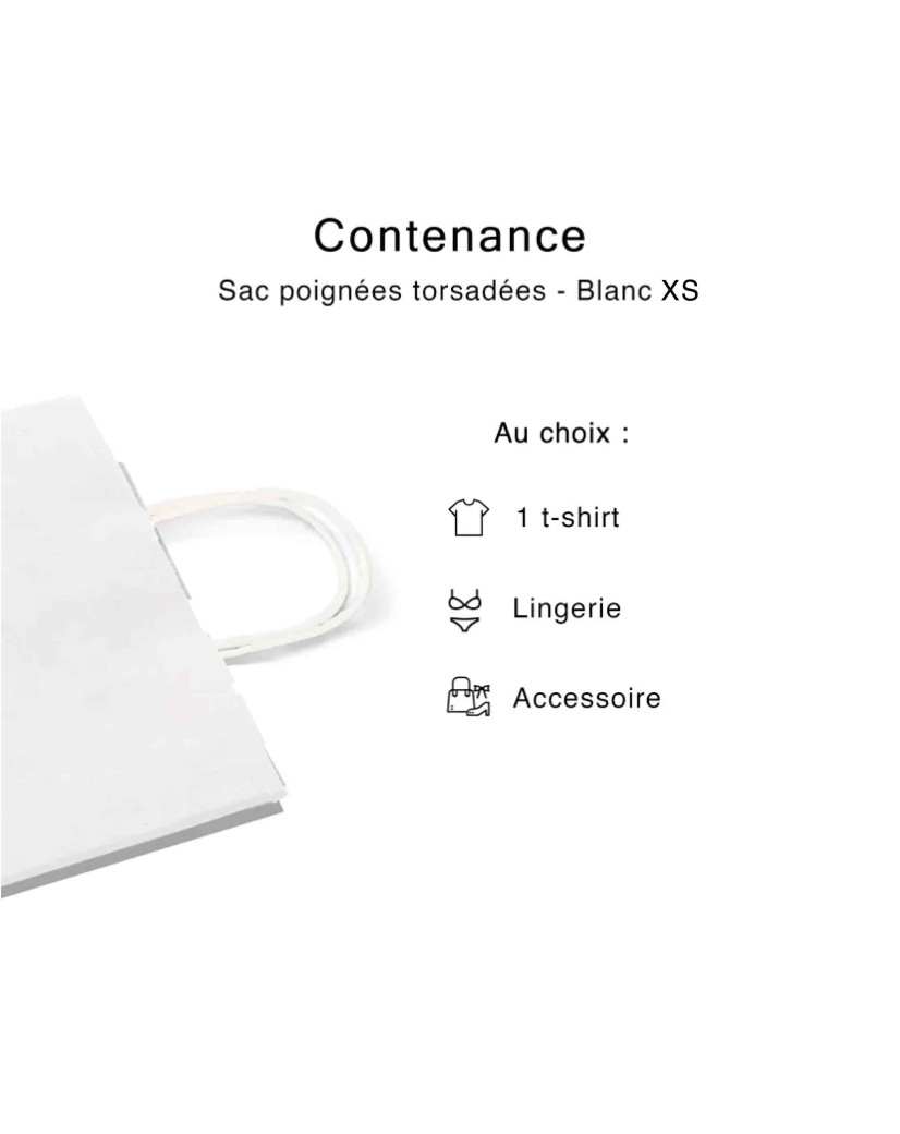 Bolsas de papel con asas rizadas – Kraft XS (14 x 8 x 21 cm)