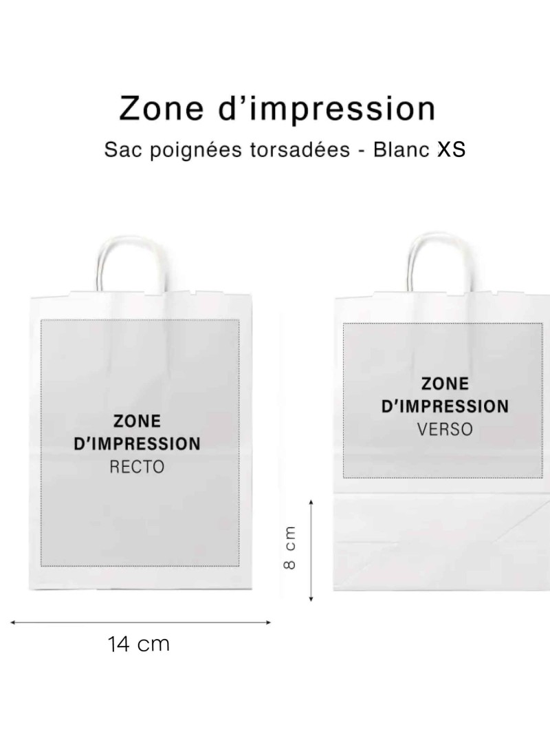 Paper bags with twisted handles – Kraft XS (14 x 8 x 21 cm)