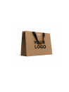 Kraft Luxury Paper Bag – black handles – M (35 x 12 x 25 cm)