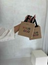 Kraft Luxury Paper Bag – black handles – XS (16 x 8 x 16 cm)