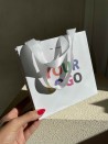 Luxus-Papiertüte Weiß – weiße Kordelhenkel – XS (16 x 8 x 16 cm)