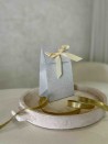 PRESTIGE-TASCHE SILBER GLITZER – S (12x8x20 cm)