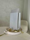 PRESTIGE POUCH SILVER GLITTER – M (20x10x30 cm)